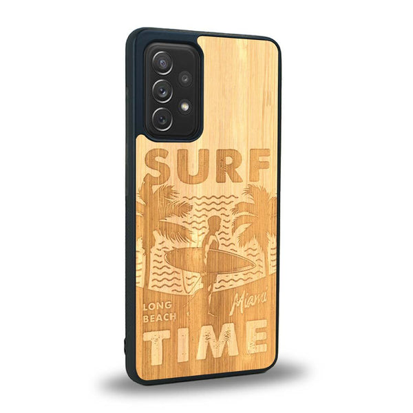 Coque Samsung A91 - Surf Time - Coque en bois