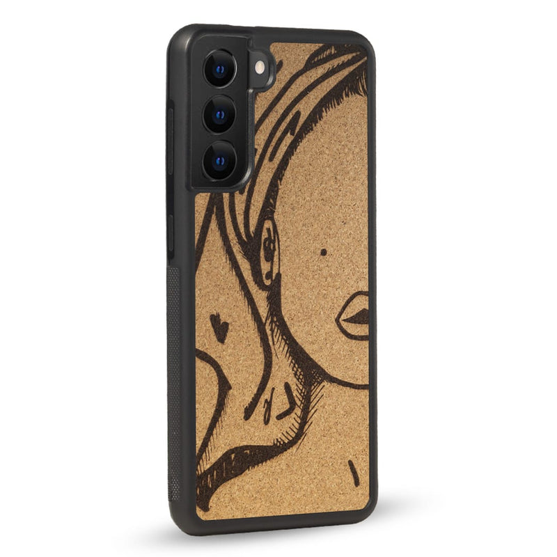 Coque Samsung - Au Féminin - Coque en bois