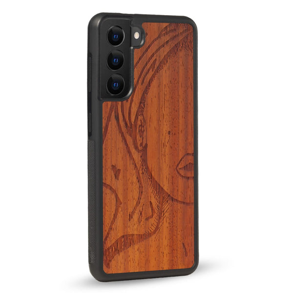 Coque Samsung - Au Féminin - Coque en bois