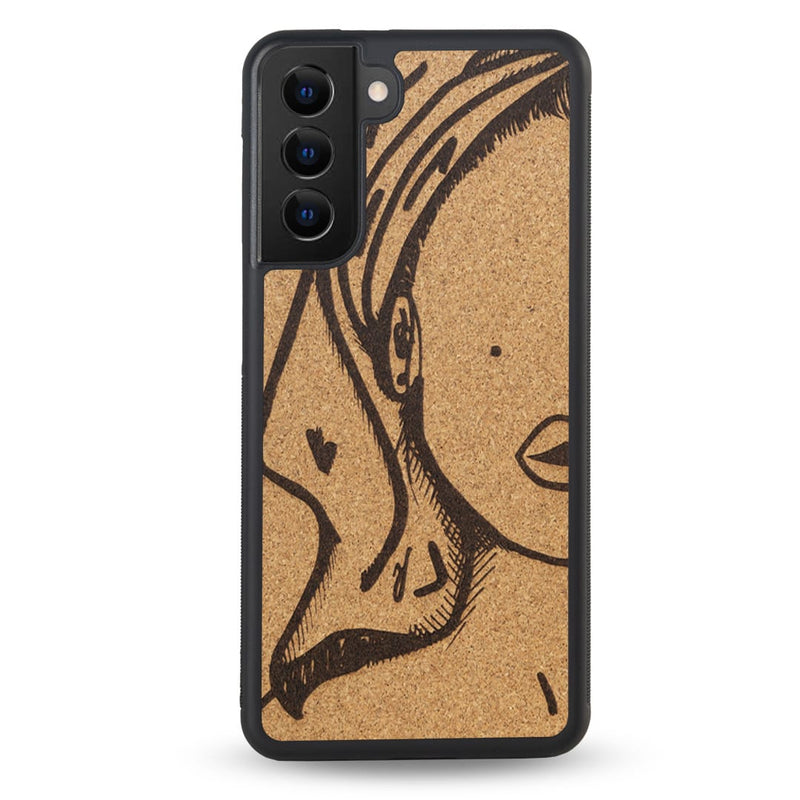 Coque Samsung - Au Féminin - Coque en bois