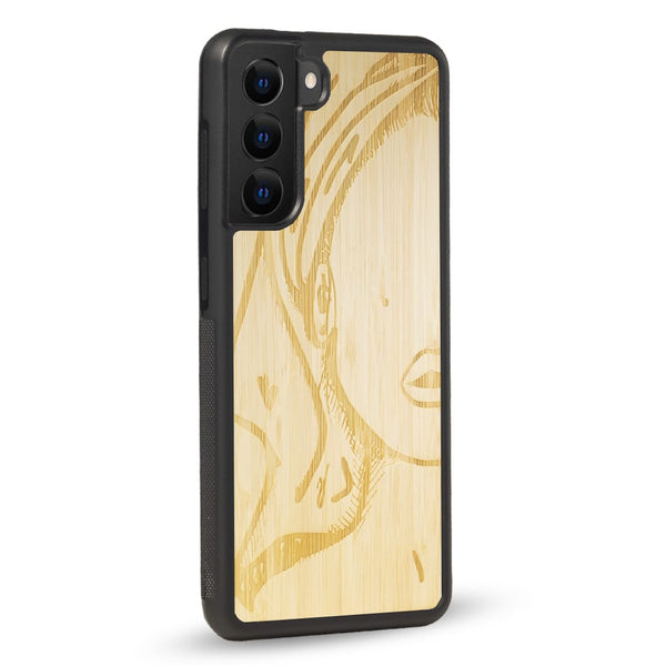Coque Samsung - Au Féminin - Coque en bois