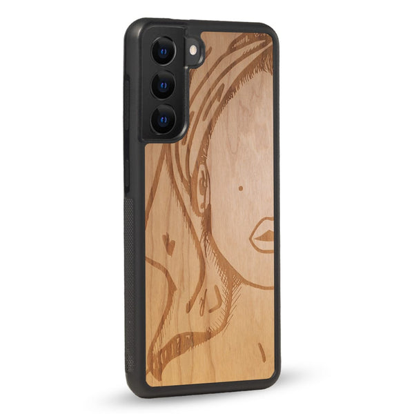 Coque Samsung - Au Féminin - Coque en bois