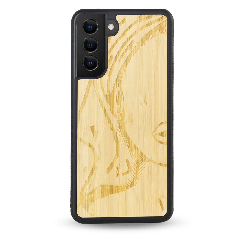 Coque Samsung - Au Féminin - Coque en bois