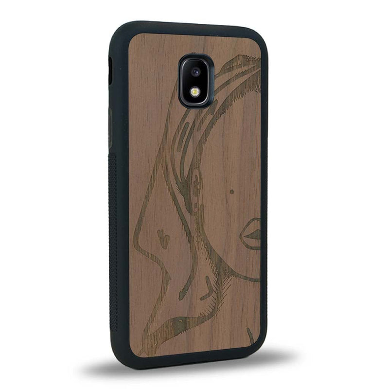 Coque Samsung J3 2017 - Au féminin - Coque en bois