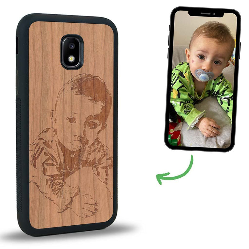 Coque Samsung J3 2017 - La Personnalisable - Coque en bois