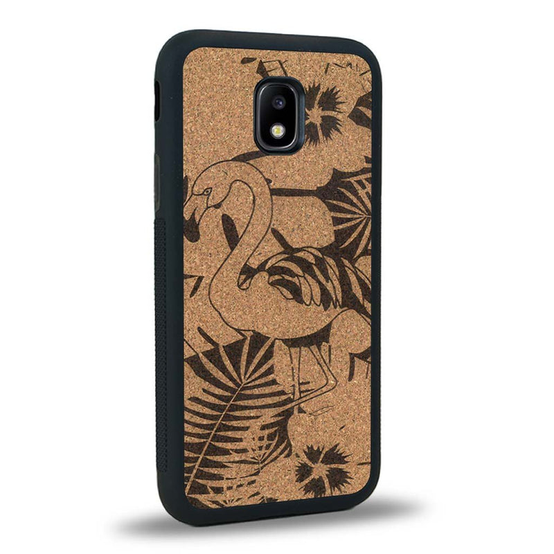 Coque Samsung J3 2017 - Le Flamant Rose - Coque en bois