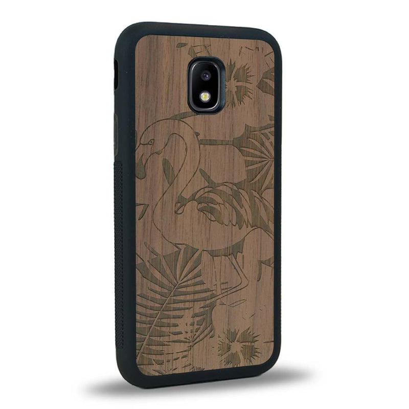 Coque Samsung J3 2017 - Le Flamant Rose - Coque en bois