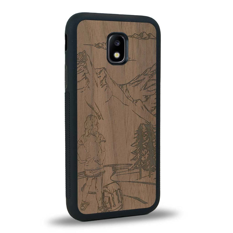 Coque Samsung J3 2017 - L'Exploratrice - Coque en bois