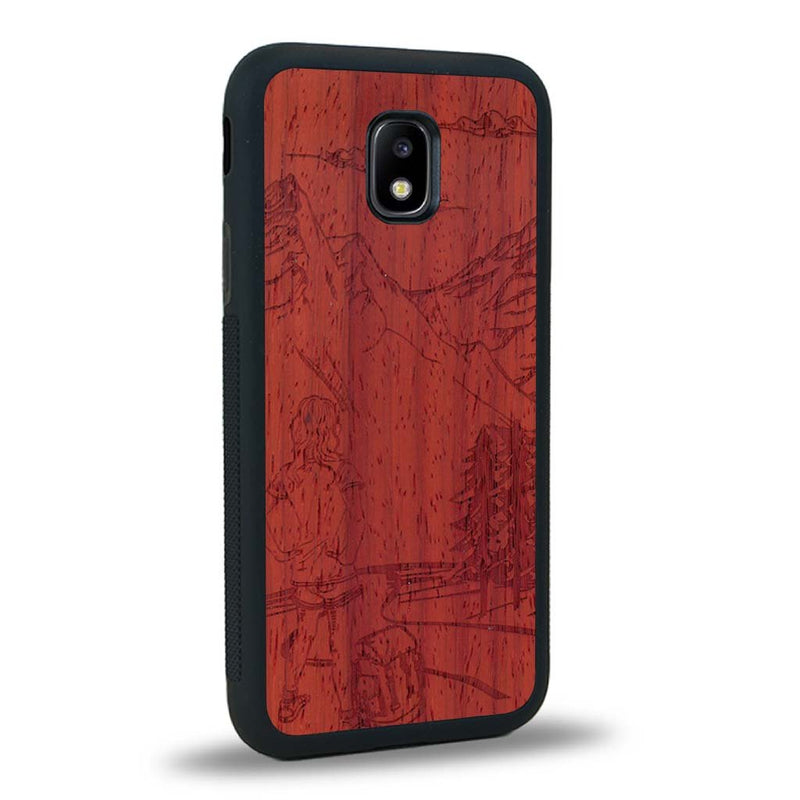 Coque Samsung J3 2017 - L'Exploratrice - Coque en bois