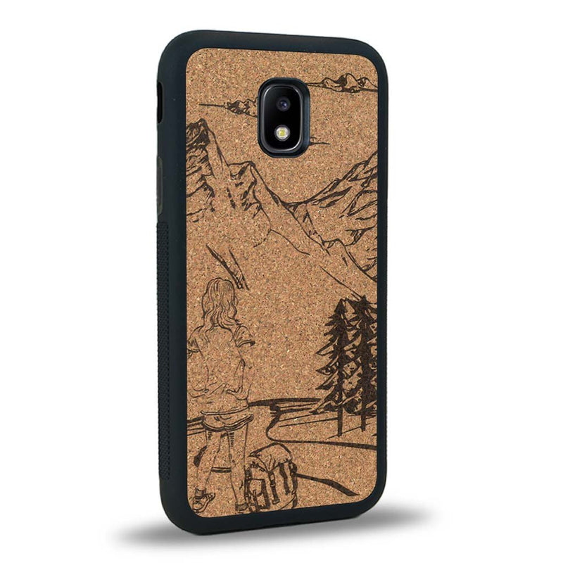 Coque Samsung J3 2017 - L'Exploratrice - Coque en bois