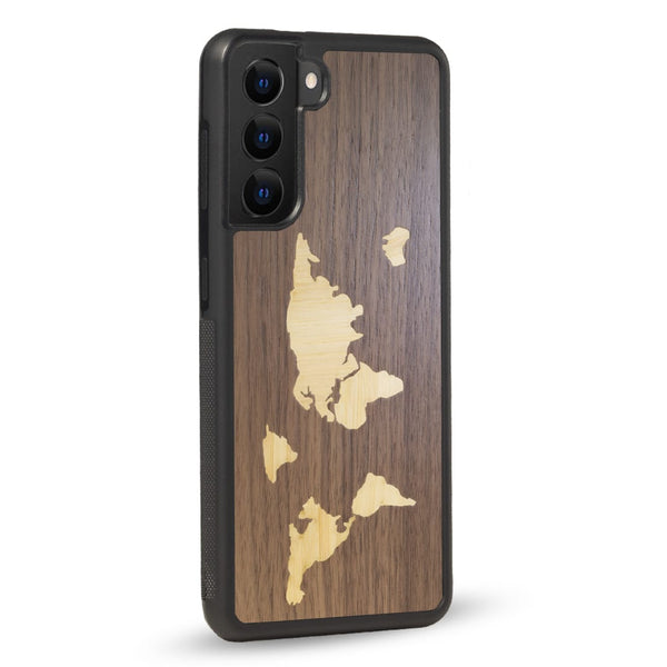 Coque Samsung - La Mappemonde - Coque en bois