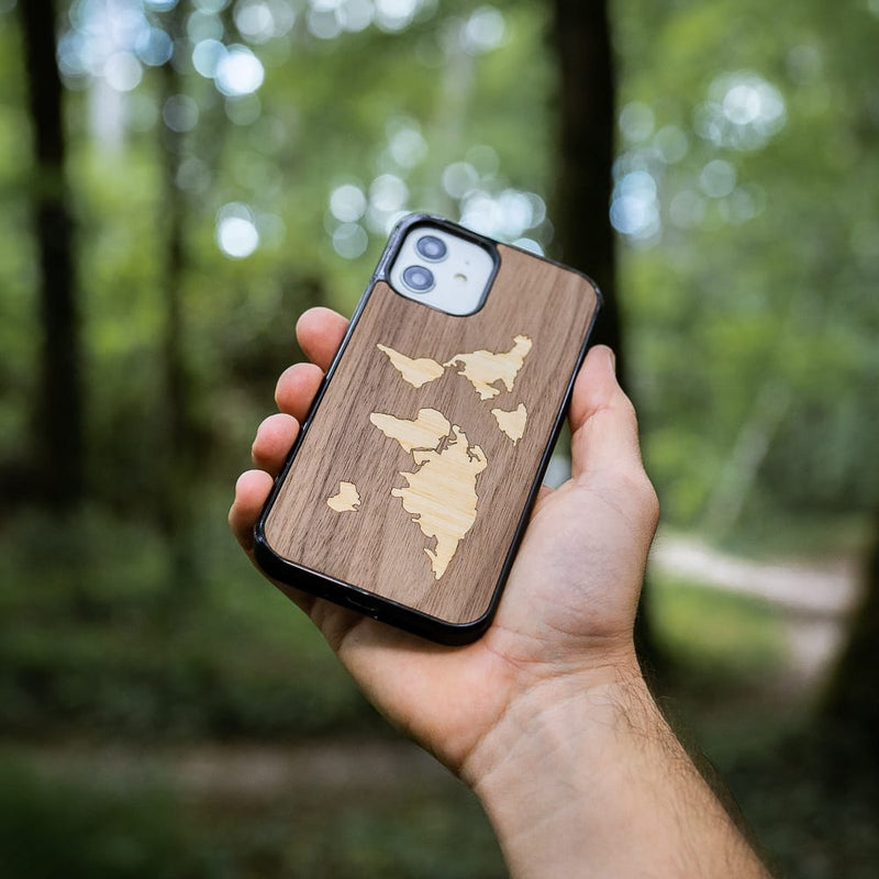 Coque Samsung - La Mappemonde - Coque en bois