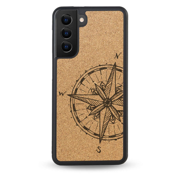 Coque Samsung - La rose des vents - Coque en bois