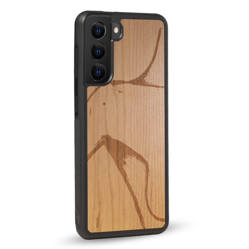 Coque Samsung - La Shoulder - Coque en bois