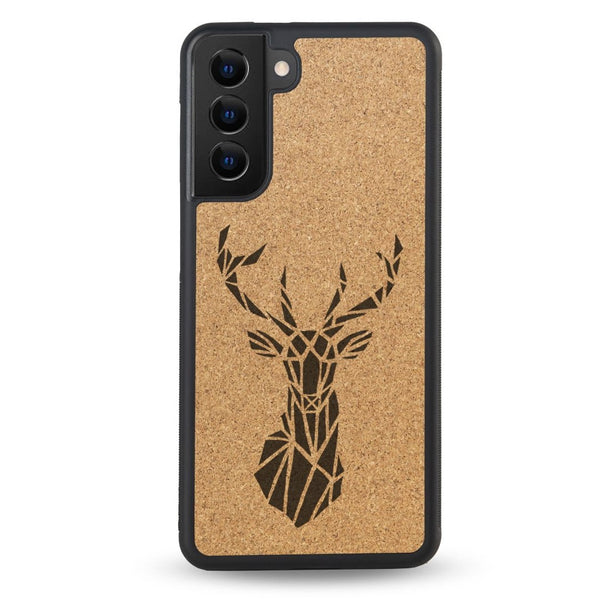 Coque Samsung - Le Cerf - Coque en bois