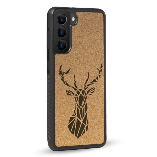 Coque Samsung - Le Cerf - Coque en bois