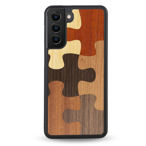 Coque Samsung - Le Puzzle - Coque en bois