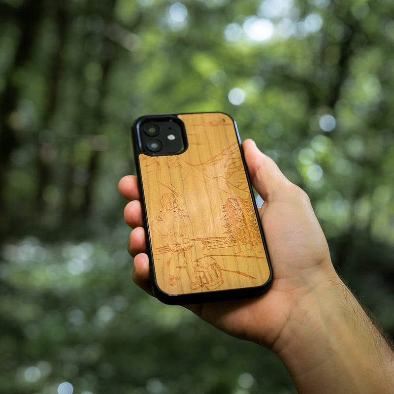 Coque Samsung - L'Exploratrice - Coque en bois