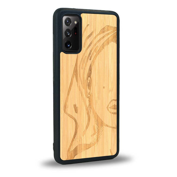 Coque Samsung Note 20 - Au féminin - Coque en bois