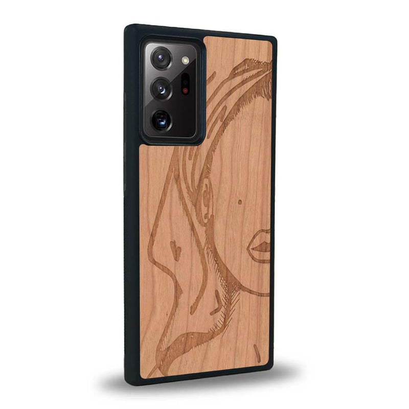 Coque Samsung Note 20+ - Au féminin - Coque en bois