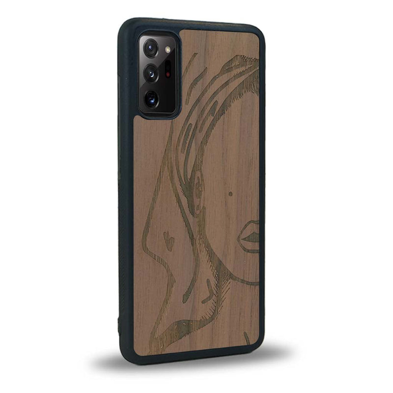 Coque Samsung Note 20 - Au féminin - Coque en bois