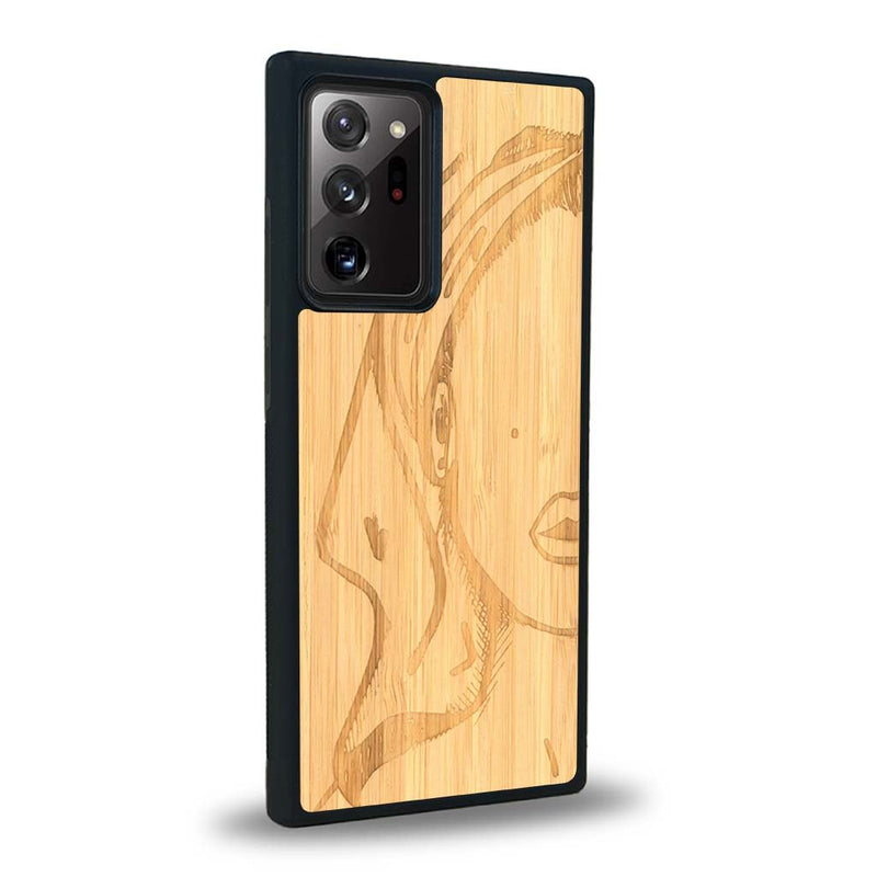 Coque Samsung Note 20+ - Au féminin - Coque en bois