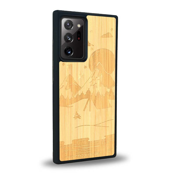 Coque Samsung Note 20+ - Le Campsite - Coque en bois