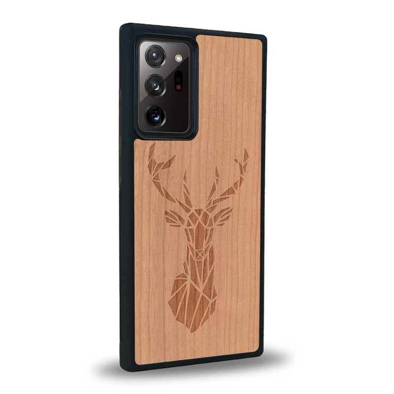 Coque Samsung Note 20+ - Le Cerf - Coque en bois