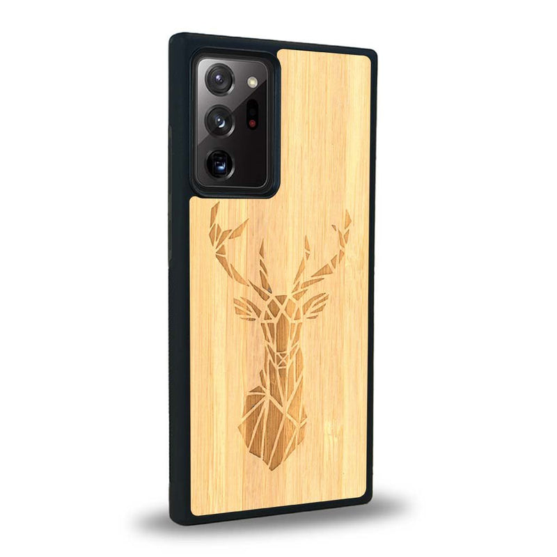 Coque Samsung Note 20+ - Le Cerf - Coque en bois