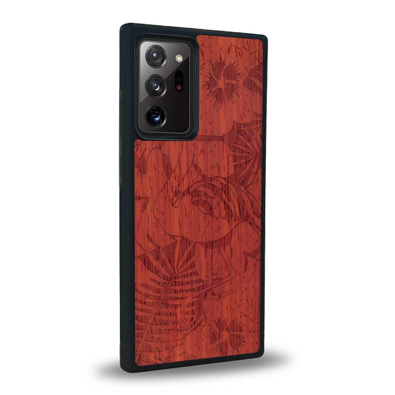 Coque Samsung Note 20+ - Le Flamant Rose - Coque en bois