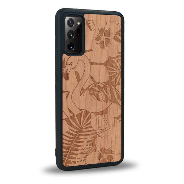 Coque Samsung Note 20 - Le Flamant Rose - Coque en bois