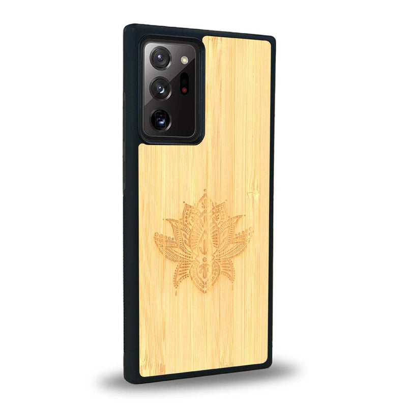 Coque Samsung Note 20+ - Le Lotus - Coque en bois