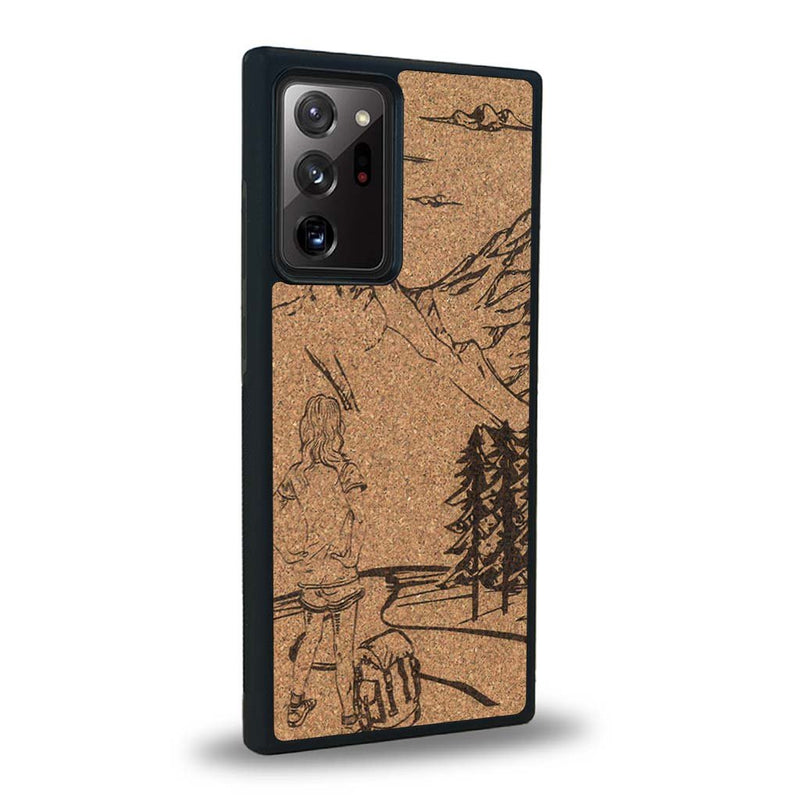 Coque Samsung Note 20+ - L'Exploratrice - Coque en bois