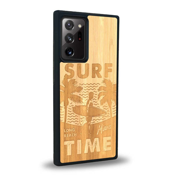 Coque Samsung Note 20+ - Surf Time - Coque en bois