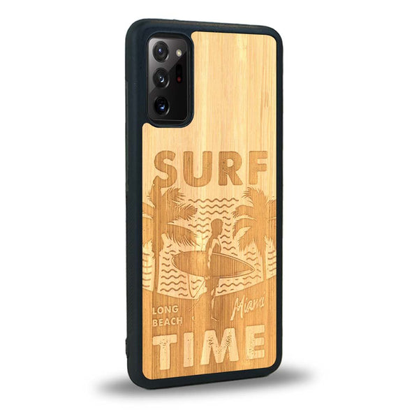 Coque Samsung Note 20 - Surf Time - Coque en bois