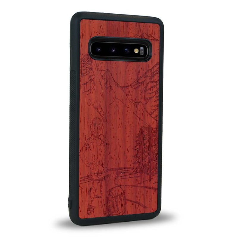 Coque Samsung Note 8 - L'Exploratrice - Coque en bois