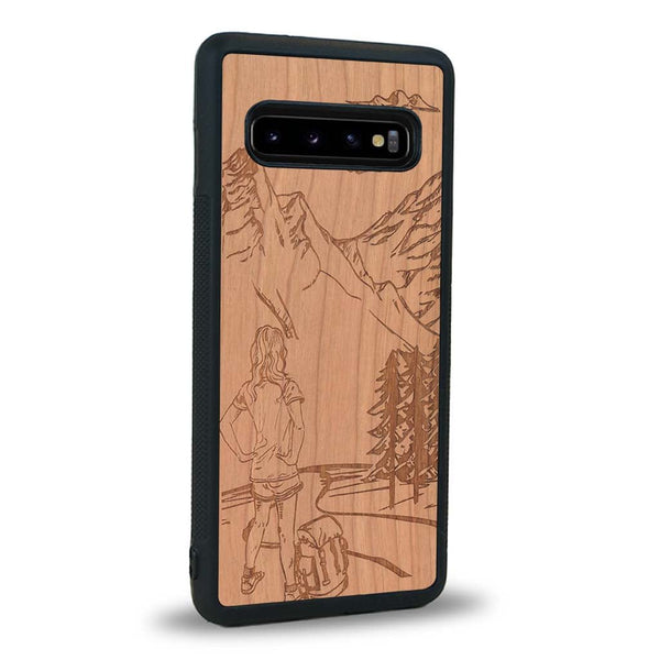 Coque Samsung Note 8 - L'Exploratrice - Coque en bois