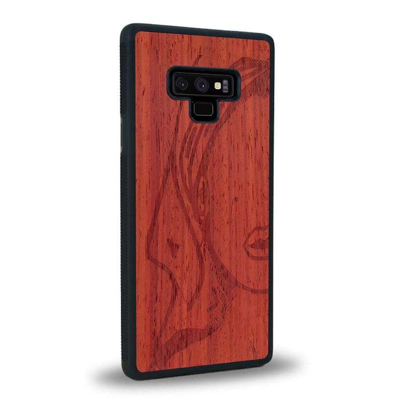 Coque Samsung Note 9 - Au féminin - Coque en bois