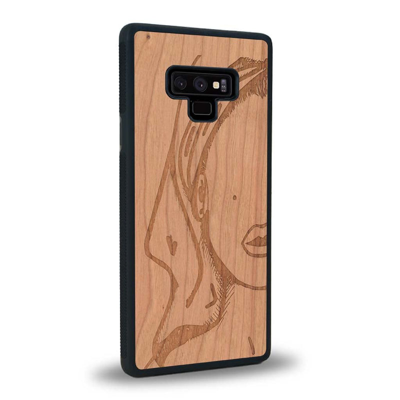 Coque Samsung Note 9 - Au féminin - Coque en bois
