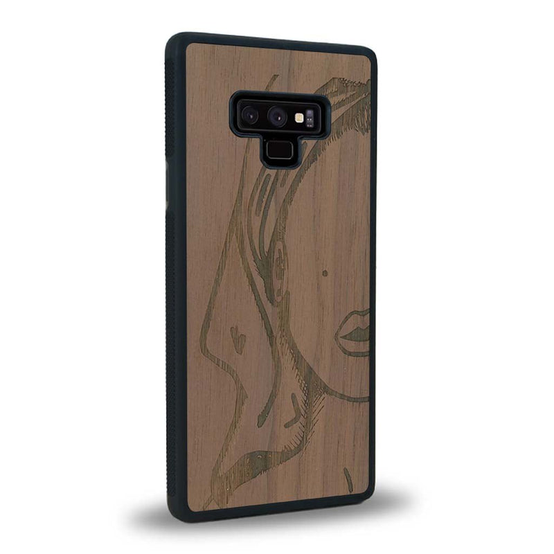 Coque Samsung Note 9 - Au féminin - Coque en bois