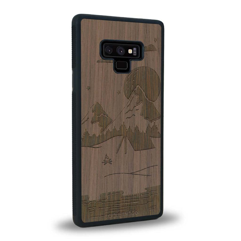 Coque Samsung Note 9 - Le Campsite - Coque en bois