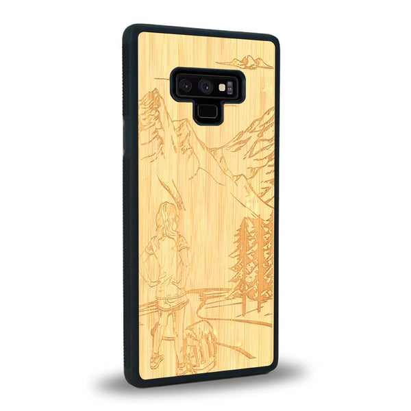 Coque Samsung Note 9 - L'Exploratrice - Coque en bois