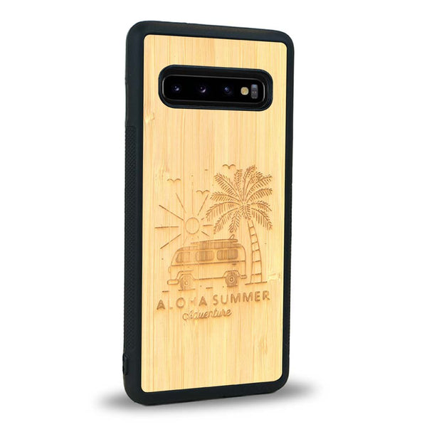 Coque Samsung S10 - Aloha Summer - Coque en bois