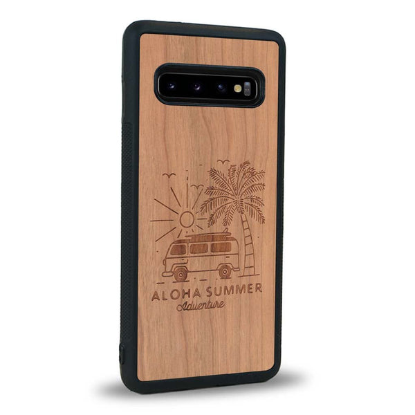 Coque Samsung S10 - Aloha Summer - Coque en bois