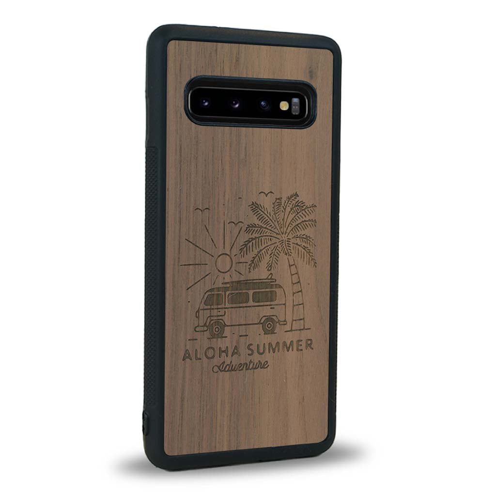 Coque Samsung S10 - Aloha Summer - Coque en bois