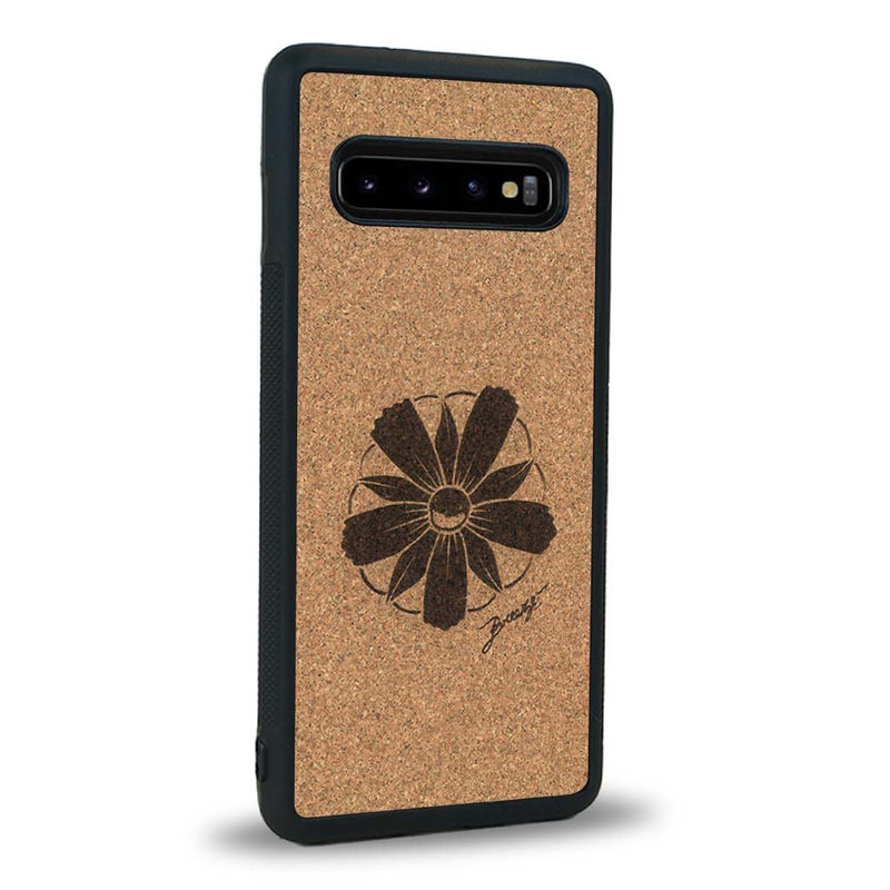 Coque Samsung S10 - La Fleur des Montagnes - Coque en bois