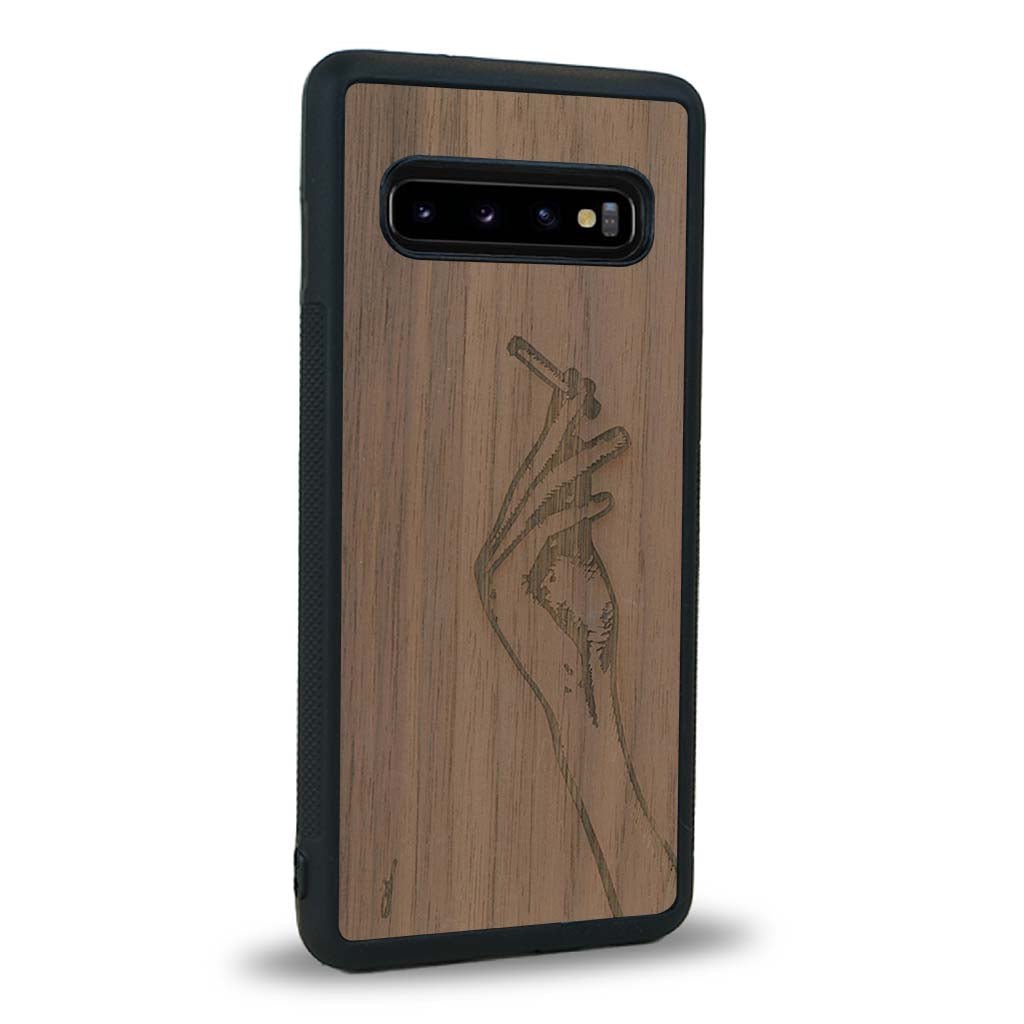 Coque Samsung S10 - La Garçonne - Coque en bois