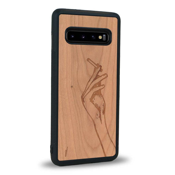 Coque Samsung S10 - La Garçonne - Coque en bois