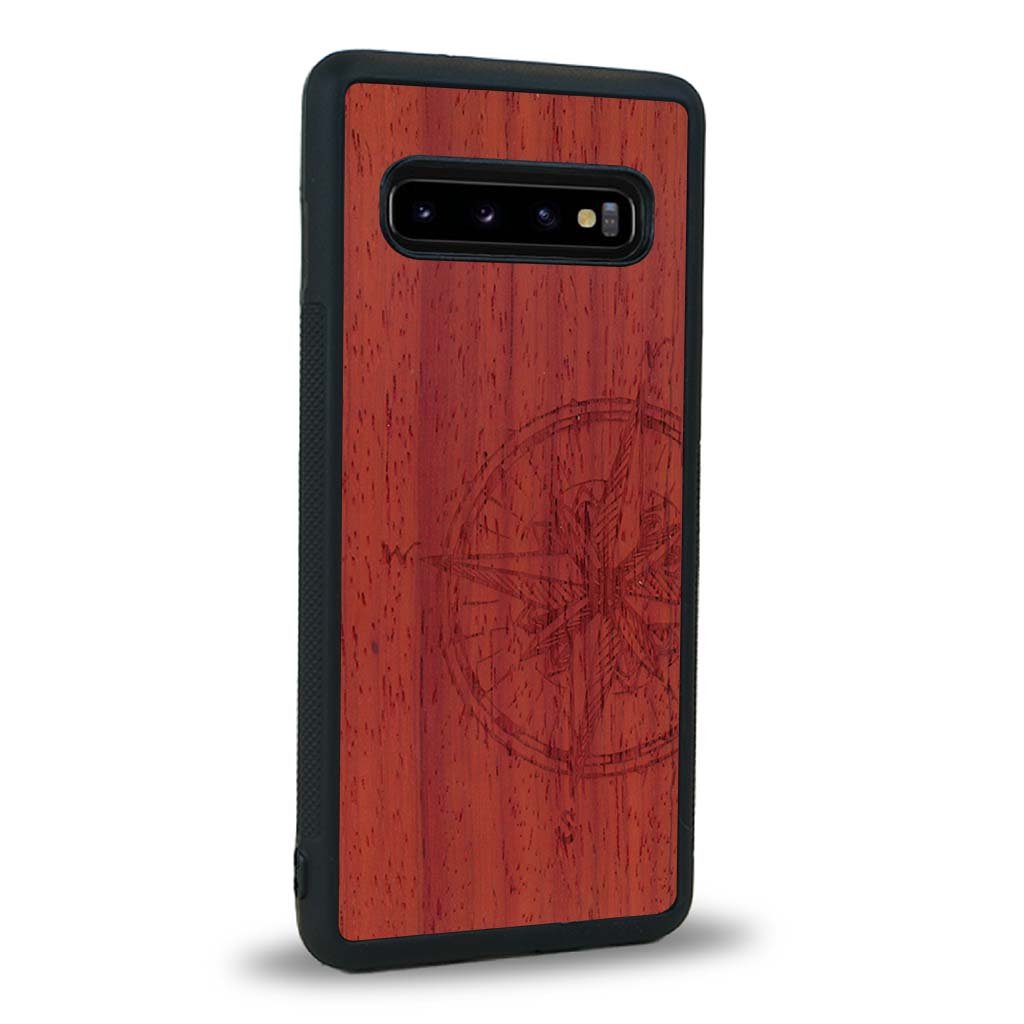 Coque Samsung S10 - La Rose des Vents - Coque en bois