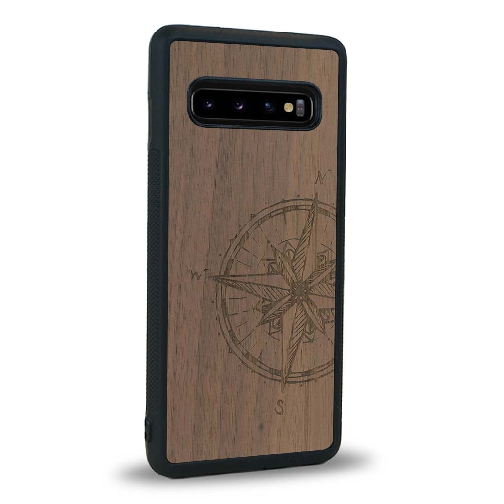Coque Samsung S10 - La Rose des Vents - Coque en bois